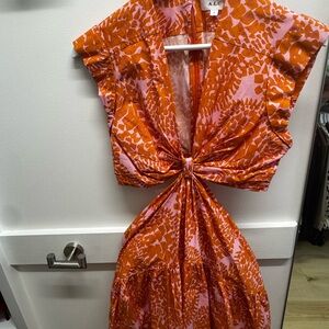 A.L.C. Orange and Pink Women's Dress